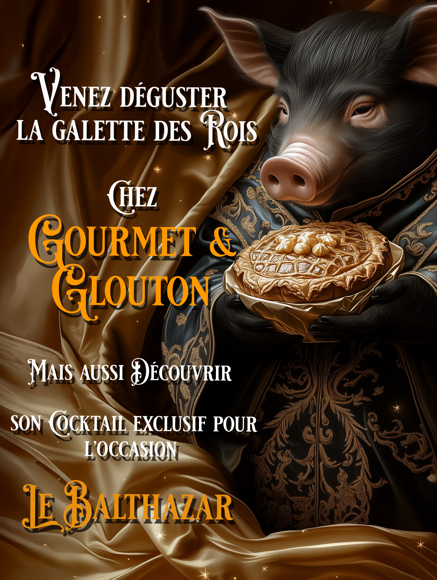 Venez déguster la Galette des Rois chez Gourmet et Glouton