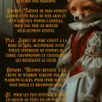 Le 21 décembre, le restaurant Gourmet et Glouton vous invite à une soirée féérique pour clôturer la journée de visite du Père Noël rue notre dame d’août à Chaudes-Aigues. Ce menu a été pensé pour entamer les fêtes dans une ambiance chaleureuse et gourmand